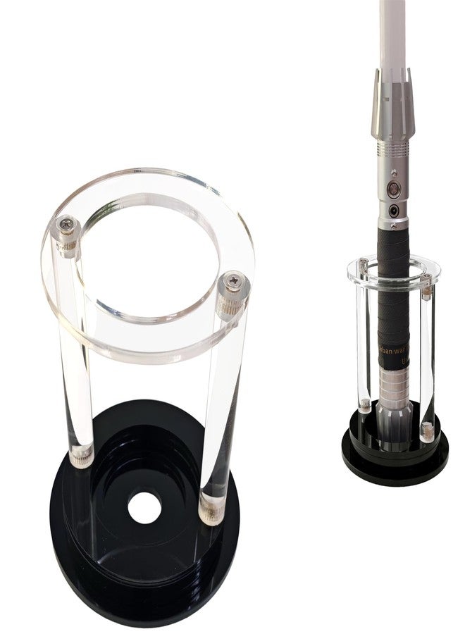WLSANX Lightsaber Stand Tabletop, Vertica Display Base Store Display Lightsaber, Lightsaber Decoration, Lightsaber Storage Rack Acrylic Rack for Lightsaber Collectors, Lightsaber Holder Desktop - Image 1